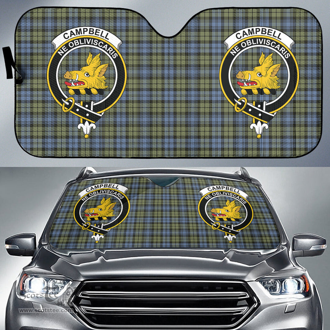 Scottish Campbell Faded Clan Tartan Crest Tartan Car Sun Shade Scottish Plaid Tartan Plaid - ScotsTee - scotstee.com