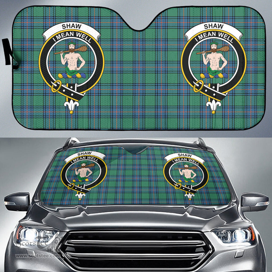 Scottish Shaw Ancient Clan Tartan Crest Tartan Car Sun Shade Scottish Plaid Tartan Plaid - ScotsTee - scotstee.com