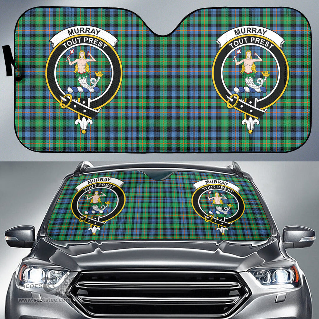 Scottish Murray of Atholl Ancient Clan Tartan Crest Tartan Car Sun Shade Scottish Plaid Tartan Plaid - ScotsTee - scotstee.com