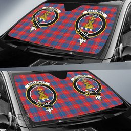 Scottish Galloway Red Clan Tartan Crest Tartan Car Sun Shade Scottish Plaid Tartan Plaid - ScotsTee - scotstee.com