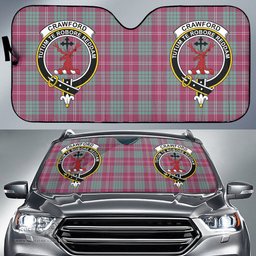 Scottish Crawford Ancient Clan Tartan Crest Tartan Car Sun Shade Scottish Plaid Tartan Plaid - ScotsTee - scotstee.com