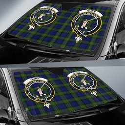 Scottish Gunn Modern Clan Tartan Crest Tartan Car Sun Shade Scottish Plaid Tartan Plaid - ScotsTee - scotstee.com