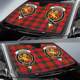 Scottish Nicolson Modern Clan Tartan Crest Tartan Car Sun Shade Scottish Plaid Tartan Plaid - ScotsTee - scotstee.com