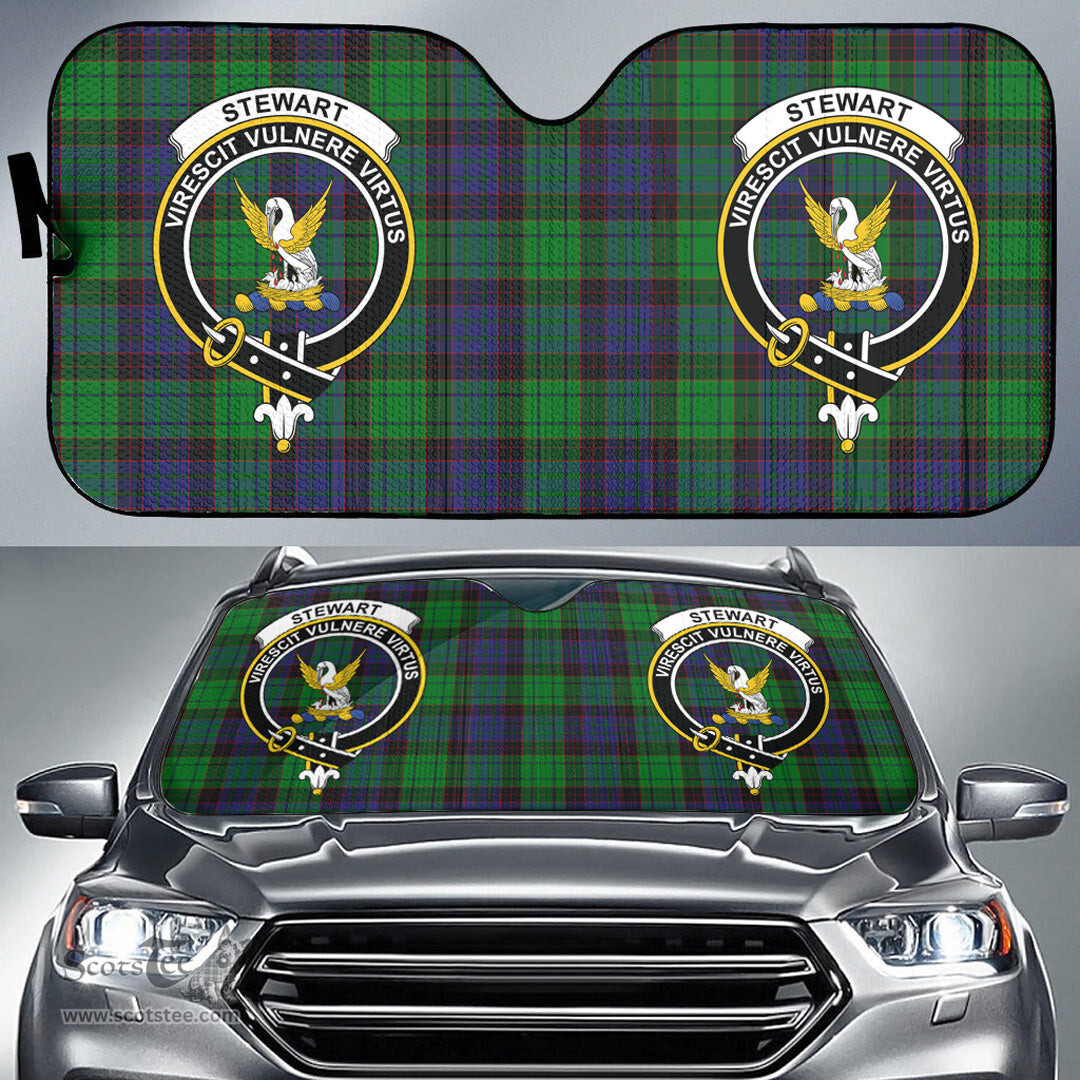 Scottish Stewart Old Modern Clan Tartan Crest Tartan Car Sun Shade Scottish Plaid Tartan Plaid - ScotsTee - scotstee.com