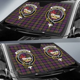 Scottish MacDonald Modern Clan Tartan Crest Tartan Car Sun Shade Scottish Plaid Tartan Plaid - ScotsTee - scotstee.com