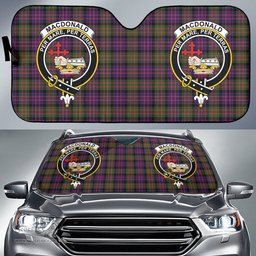 Scottish MacDonald Modern Clan Tartan Crest Tartan Car Sun Shade Scottish Plaid Tartan Plaid - ScotsTee - scotstee.com
