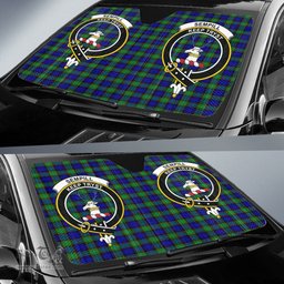 Scottish Sempill Modern Clan Tartan Crest Tartan Car Sun Shade Scottish Plaid Tartan Plaid - ScotsTee - scotstee.com