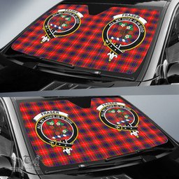 Scottish Fraser Modern Clan Tartan Crest Tartan Car Sun Shade Scottish Plaid Tartan Plaid - ScotsTee - scotstee.com