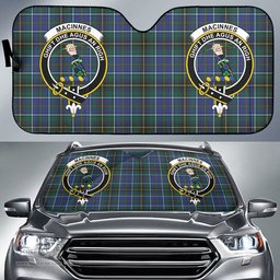 Scottish MacInnes Modern Clan Tartan Crest Tartan Car Sun Shade Scottish Plaid Tartan Plaid - ScotsTee - scotstee.com