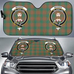 Scottish Menzies Green Ancient Clan Tartan Crest Tartan Car Sun Shade Scottish Plaid Tartan Plaid - ScotsTee - scotstee.com