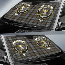 Scottish Stewart Old Weathered Clan Tartan Crest Tartan Car Sun Shade Scottish Plaid Tartan Plaid - ScotsTee - scotstee.com