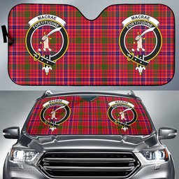 Scottish MacRae Modern Clan Tartan Crest Tartan Car Sun Shade Scottish Plaid Tartan Plaid - ScotsTee - scotstee.com