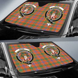 Scottish Ross Ancient Clan Tartan Crest Tartan Car Sun Shade Scottish Plaid Tartan Plaid - ScotsTee - scotstee.com