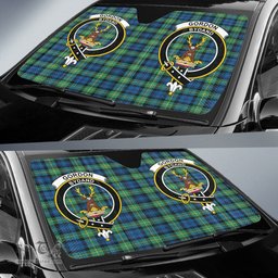 Scottish Gordon Ancient Clan Tartan Crest Tartan Car Sun Shade Scottish Plaid Tartan Plaid - ScotsTee - scotstee.com