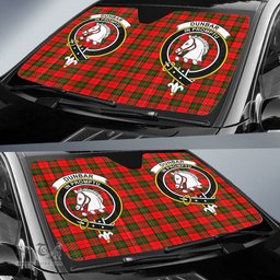 Scottish Dunbar Modern Clan Tartan Crest Tartan Car Sun Shade Scottish Plaid Tartan Plaid - ScotsTee - scotstee.com