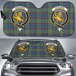 Scottish Nicolson Hunting Ancient Clan Tartan Crest Tartan Car Sun Shade Scottish Plaid Tartan Plaid - ScotsTee - scotstee.com