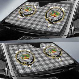 Scottish Douglas Grey Modern Clan Tartan Crest Tartan Car Sun Shade Scottish Plaid Tartan Plaid - ScotsTee - scotstee.com