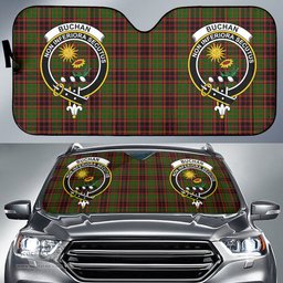 Scottish Buchan Modern Clan Tartan Crest Tartan Car Sun Shade Scottish Plaid Tartan Plaid - ScotsTee - scotstee.com