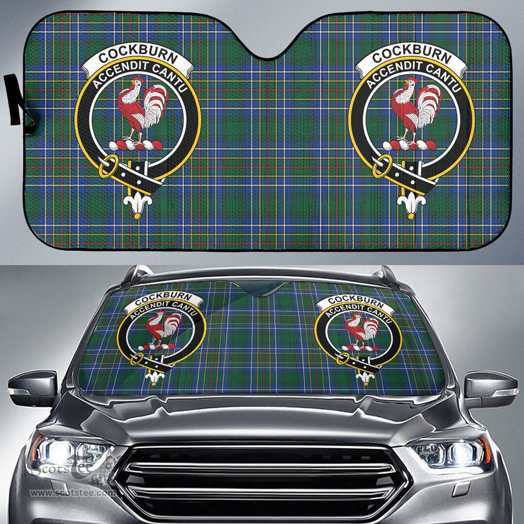 Scottish Cockburn Ancient Clan Tartan Crest Tartan Car Sun Shade Scottish Plaid Tartan Plaid - ScotsTee - scotstee.com