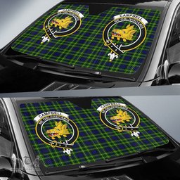 Scottish Campbell of Breadalbane Modern Clan Tartan Crest Tartan Car Sun Shade Scottish Plaid Tartan Plaid - ScotsTee - scotstee.com