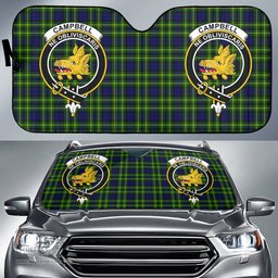 Scottish Campbell of Breadalbane Modern Clan Tartan Crest Tartan Car Sun Shade Scottish Plaid Tartan Plaid - ScotsTee - scotstee.com