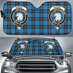 Scottish Ramsay Blue Ancient Clan Tartan Crest Tartan Car Sun Shade Scottish Plaid Tartan Plaid - ScotsTee - scotstee.com