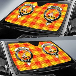 Scottish MacMillan Clan Clan Tartan Crest Tartan Car Sun Shade Scottish Plaid Tartan Plaid - ScotsTee - scotstee.com