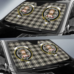 Scottish Menzies Black White Ancient Clan Tartan Crest Tartan Car Sun Shade Scottish Plaid Tartan Plaid - ScotsTee - scotstee.com