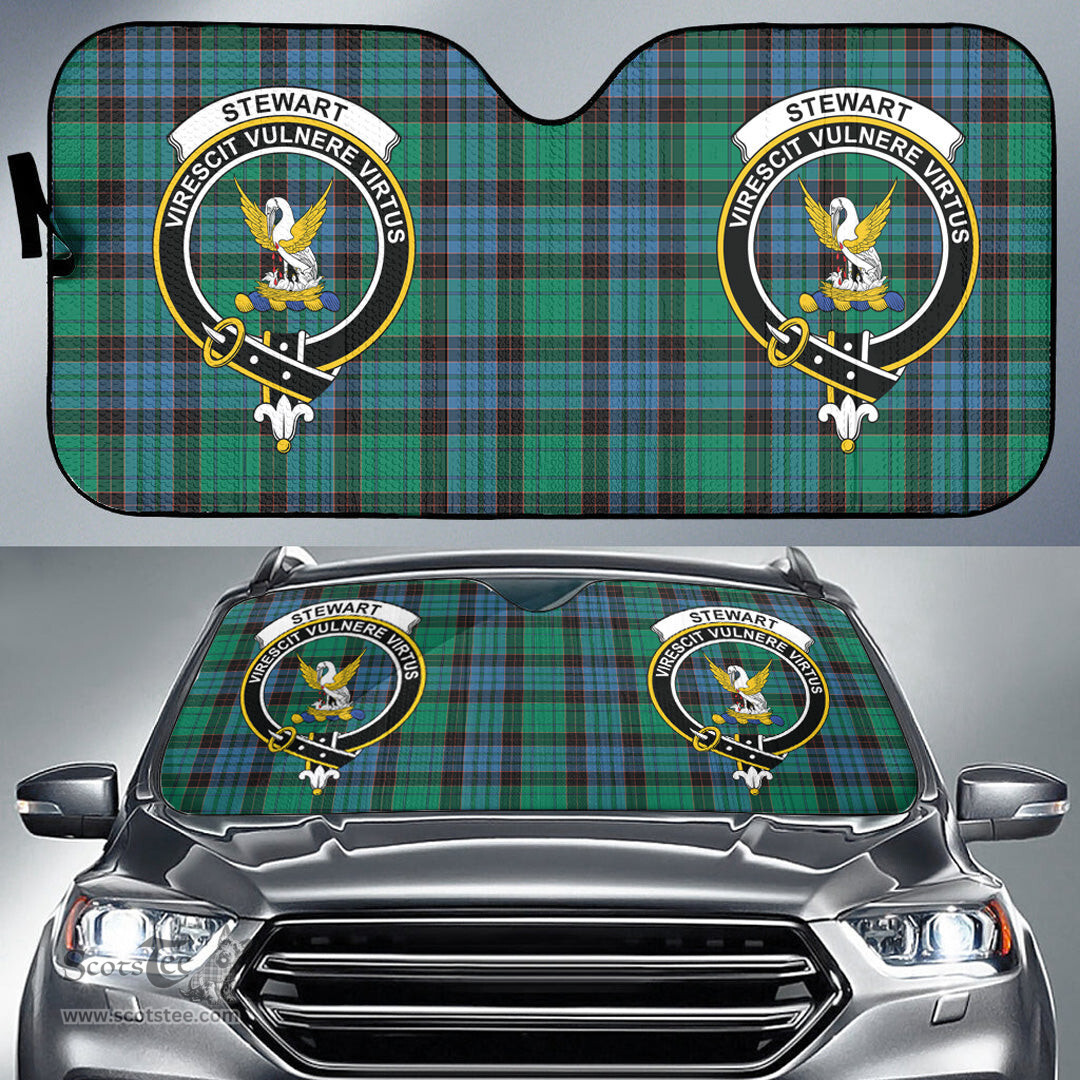 Scottish Stewart Old Ancient Clan Tartan Crest Tartan Car Sun Shade Scottish Plaid Tartan Plaid - ScotsTee - scotstee.com