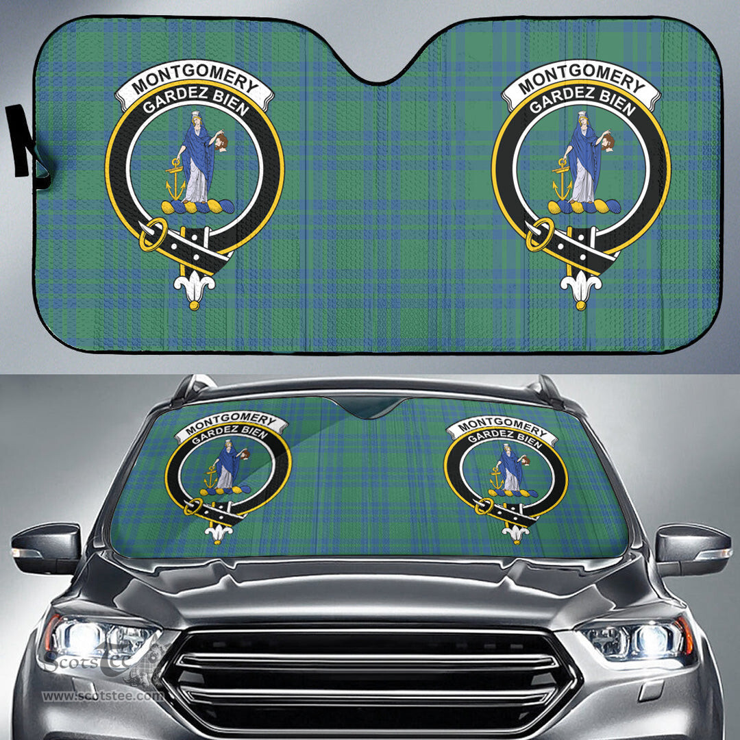 Scottish Montgomery Ancient Clan Tartan Crest Tartan Car Sun Shade Scottish Plaid Tartan Plaid - ScotsTee - scotstee.com