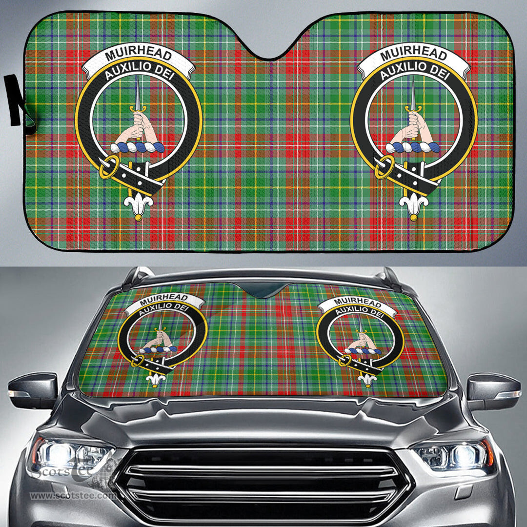 Scottish Muirhead Clan Tartan Crest Tartan Car Sun Shade Scottish Plaid Tartan Plaid - ScotsTee - scotstee.com