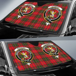 Scottish Stewart of Appin Modern Clan Tartan Crest Tartan Car Sun Shade Scottish Plaid Tartan Plaid - ScotsTee - scotstee.com