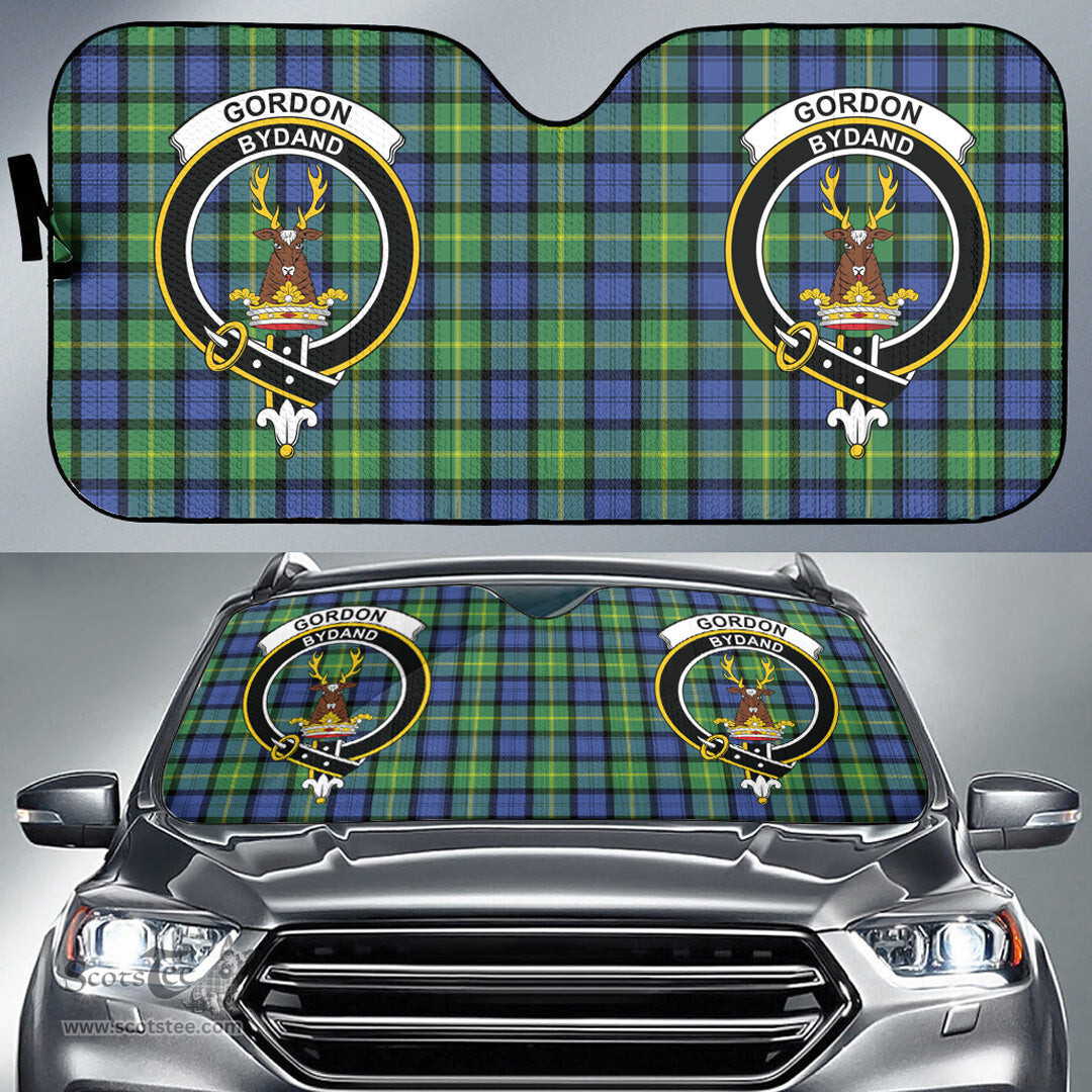 Scottish Gordon Old Ancient Clan Tartan Crest Tartan Car Sun Shade Scottish Plaid Tartan Plaid - ScotsTee - scotstee.com