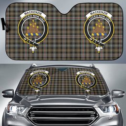 Scottish MacKenzie Weathered Clan Tartan Crest Tartan Car Sun Shade Scottish Plaid Tartan Plaid - ScotsTee - scotstee.com