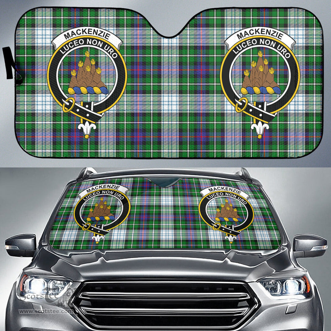 Scottish MacKenzie Dress Modern Clan Tartan Crest Tartan Car Sun Shade Scottish Plaid Tartan Plaid - ScotsTee - scotstee.com