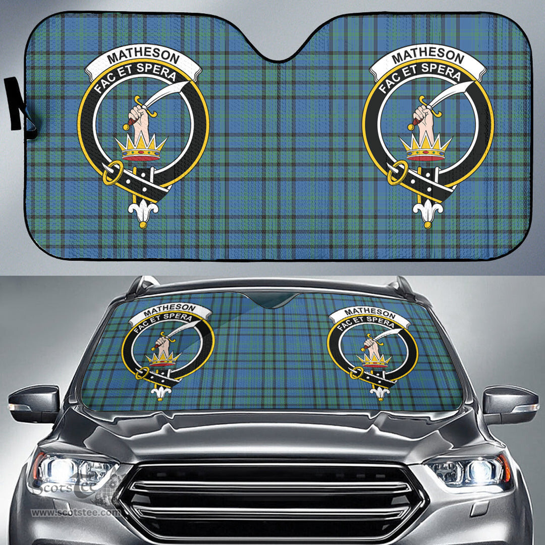 Scottish Matheson Hunting Ancient Clan Tartan Crest Tartan Car Sun Shade Scottish Plaid Tartan Plaid - ScotsTee - scotstee.com