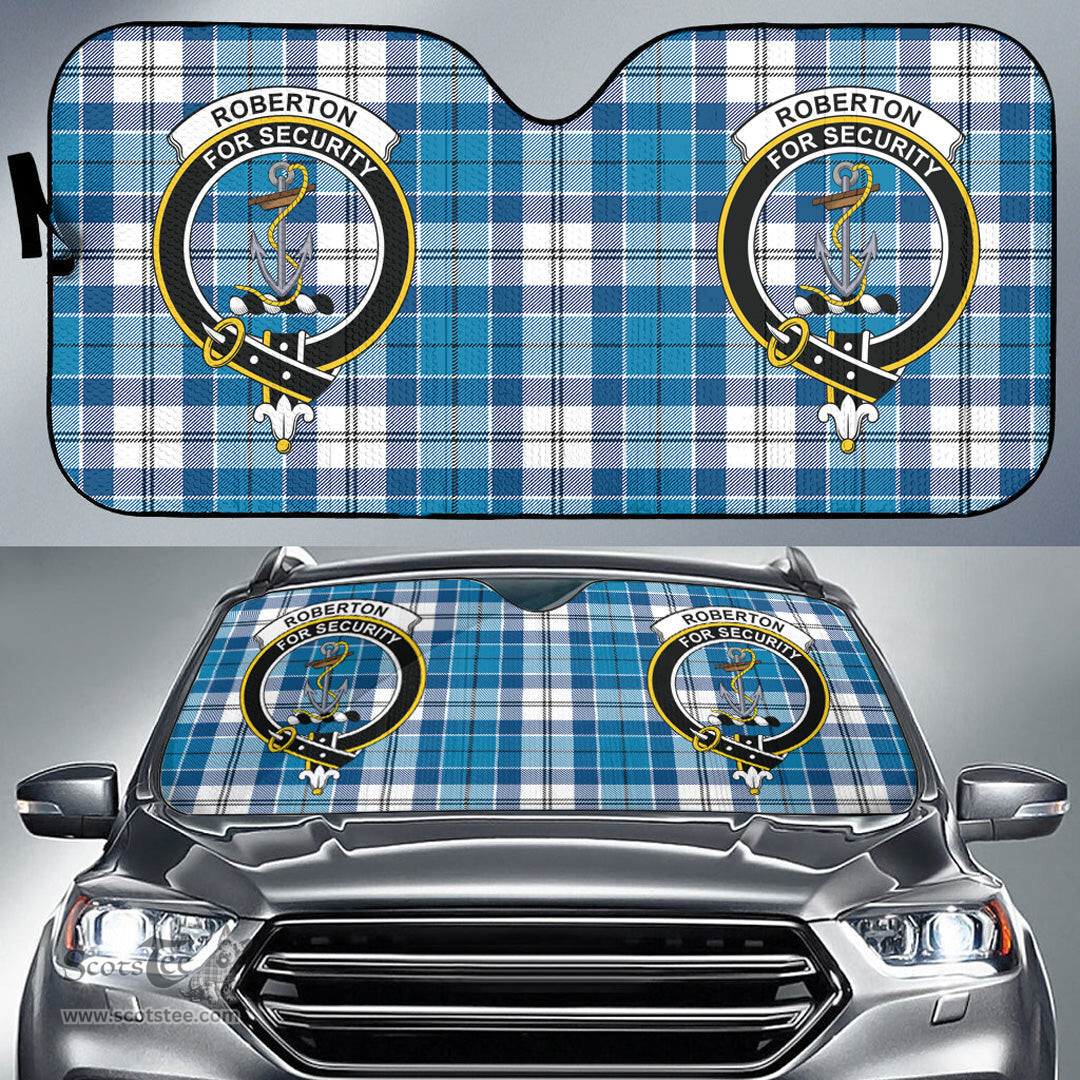 Scottish Roberton Clan Tartan Crest Tartan Car Sun Shade Scottish Plaid Tartan Plaid - ScotsTee - scotstee.com