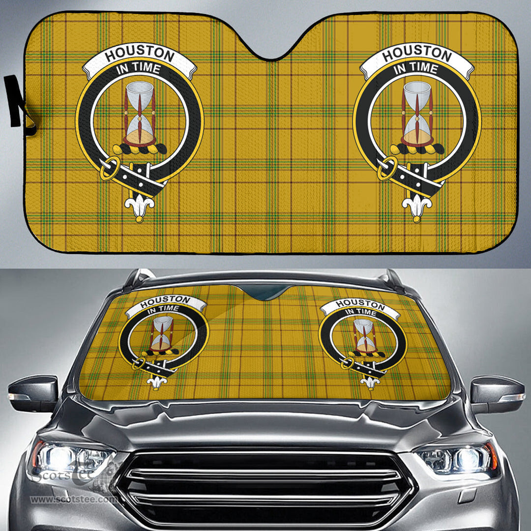 Scottish Houston Clan Tartan Crest Tartan Car Sun Shade Scottish Plaid Tartan Plaid - ScotsTee - scotstee.com