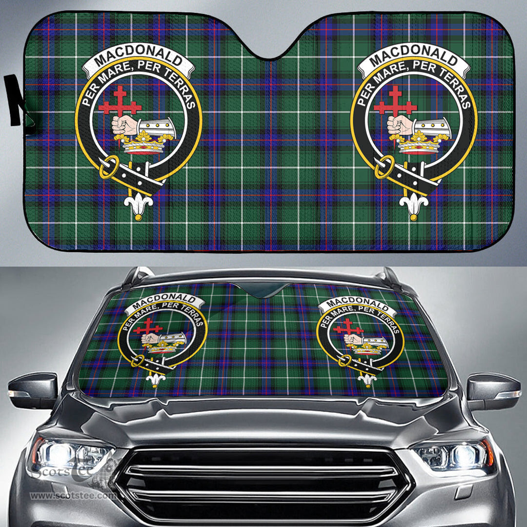 Scottish MacDonald of the Isles Hunting Modern Clan Tartan Crest Tartan Car Sun Shade Scottish Plaid Tartan Plaid - ScotsTee - scotstee.com