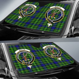 Scottish Rollo Modern Clan Tartan Crest Tartan Car Sun Shade Scottish Plaid Tartan Plaid - ScotsTee - scotstee.com