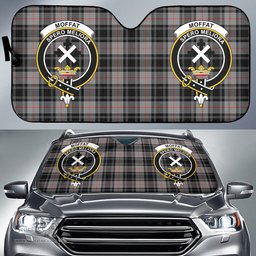 Scottish Moffat Modern Clan Tartan Crest Tartan Car Sun Shade Scottish Plaid Tartan Plaid - ScotsTee - scotstee.com