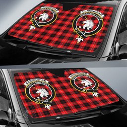 Scottish Cunningham Modern Clan Tartan Crest Tartan Car Sun Shade Scottish Plaid Tartan Plaid - ScotsTee - scotstee.com