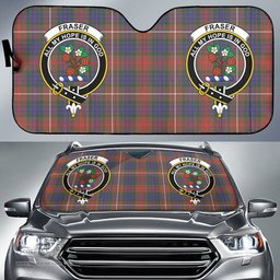 Scottish Fraser Hunting Modern Clan Tartan Crest Tartan Car Sun Shade Scottish Plaid Tartan Plaid - ScotsTee - scotstee.com