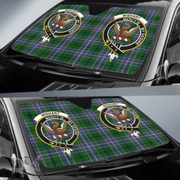 Scottish Wishart Hunting Modern Clan Tartan Crest Tartan Car Sun Shade Scottish Plaid Tartan Plaid - ScotsTee - scotstee.com