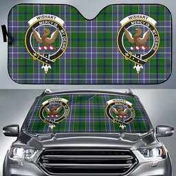 Scottish Wishart Hunting Modern Clan Tartan Crest Tartan Car Sun Shade Scottish Plaid Tartan Plaid - ScotsTee - scotstee.com
