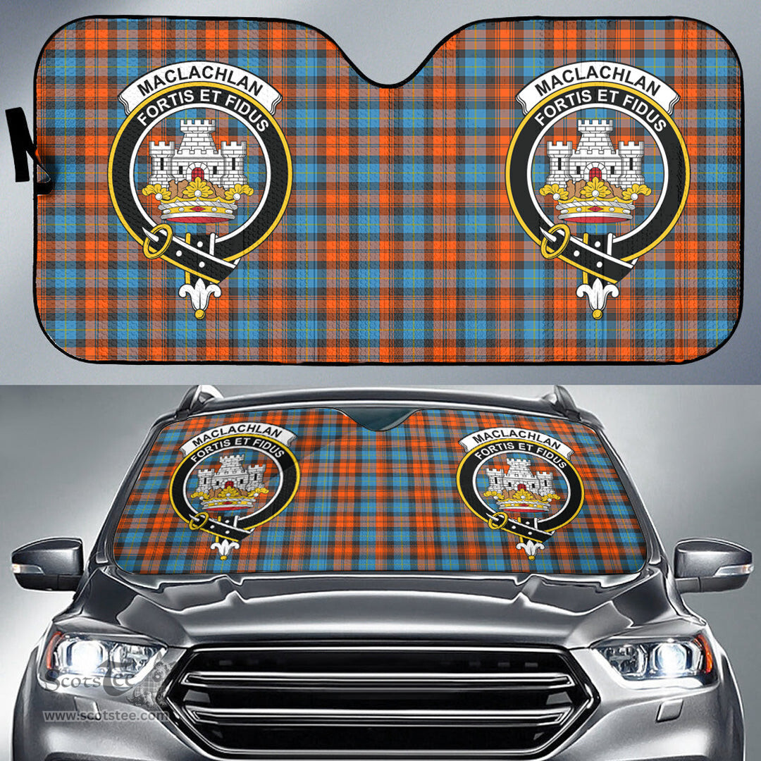 Scottish MacLachlan Ancient Clan Tartan Crest Tartan Car Sun Shade Scottish Plaid Tartan Plaid - ScotsTee - scotstee.com