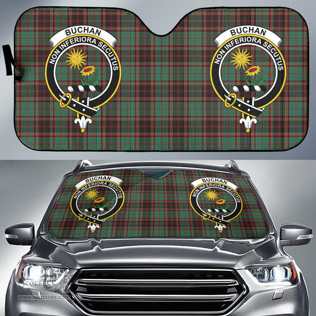 Scottish Buchan Ancient Clan Tartan Crest Tartan Car Sun Shade Scottish Plaid Tartan Plaid - ScotsTee - scotstee.com