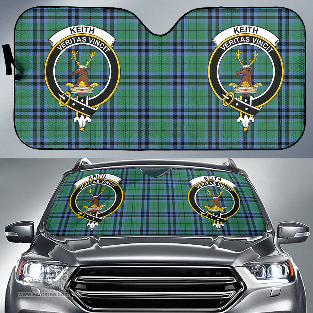 Scottish Keith Ancient Clan Tartan Crest Tartan Car Sun Shade Scottish Plaid Tartan Plaid - ScotsTee - scotstee.com
