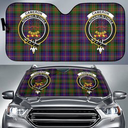 Scottish Cameron of Erracht Modern Clan Tartan Crest Tartan Car Sun Shade Scottish Plaid Tartan Plaid - ScotsTee - scotstee.com