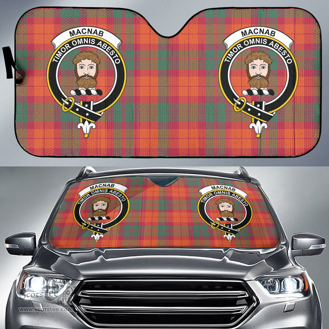 Scottish MacNab Ancient Clan Tartan Crest Tartan Car Sun Shade Scottish Plaid Tartan Plaid - ScotsTee - scotstee.com